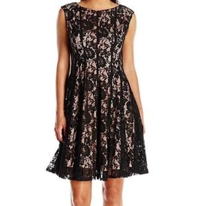Julian Taylor Black Lace dress 16w